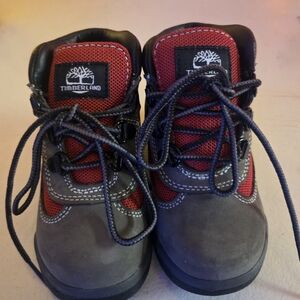Timberland Kids Hiking Boots - Red and Gray